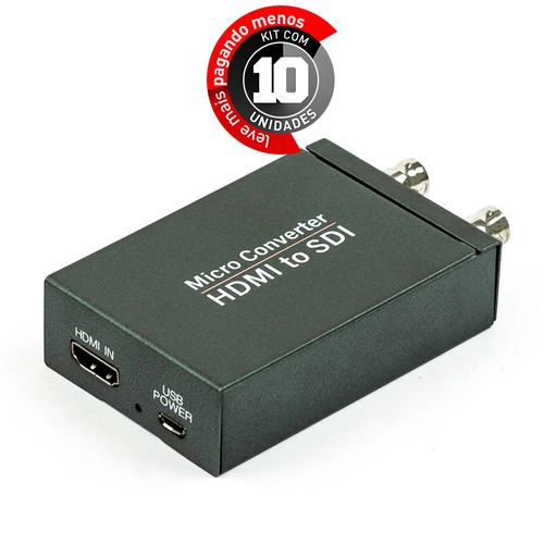 Kit 10 Micro Conversor HDMI para SDI