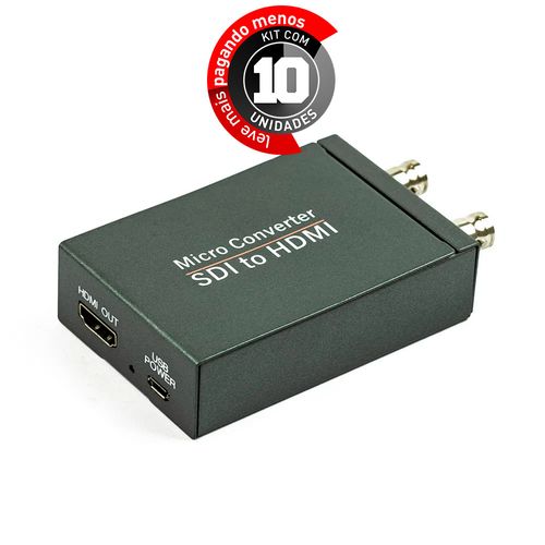 Kit 10 Micro Conversor SDI para HDMI