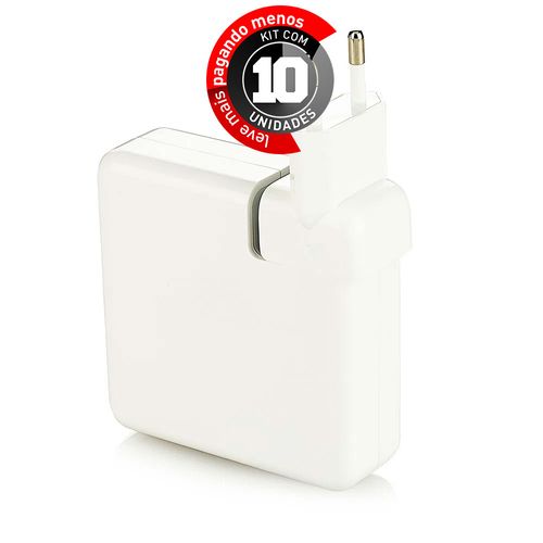 Kit 10 Fonte Carregador Macbook USB Tipo C 87 W Novo