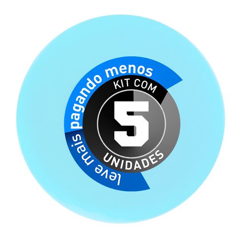 Kit 5 Caixa de Som Bluetooh Resistente a Água - BTS-06, Azul