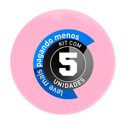 Kit 5 Caixa de Som Bluetooh Resistente a Água - BTS-06, Rosa