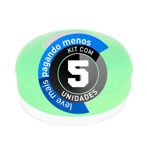 Kit 5 Caixa de Som Bluetooh Resistente a Água - BTS-06, Verde