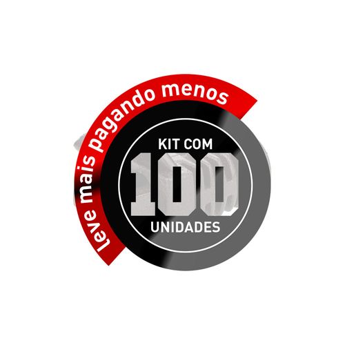 Kit 100 Capa Protetora para Cabo de Rede RJ45 - Preto