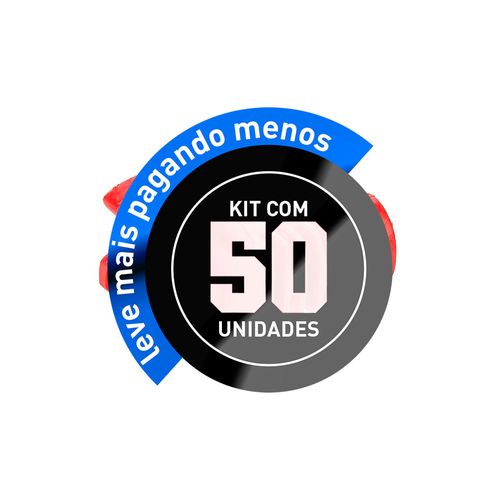 Kit 50 Capa Protetora para Cabo de Rede RJ45 - Vermelho