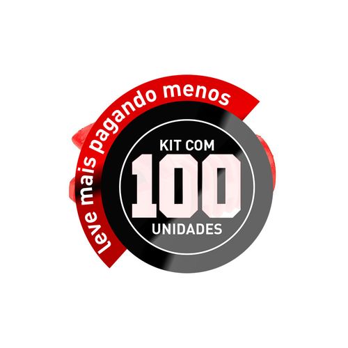 Kit 100 Capa Protetora para Cabo de Rede RJ45 - Vermelho