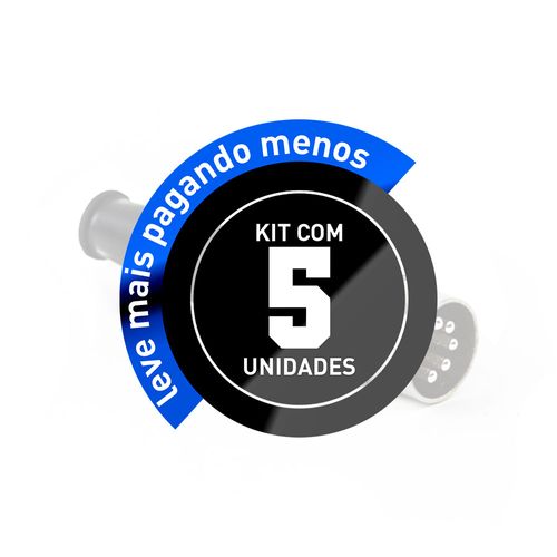 Kit com 5 Plug MIDI DIM Metálico Profissional