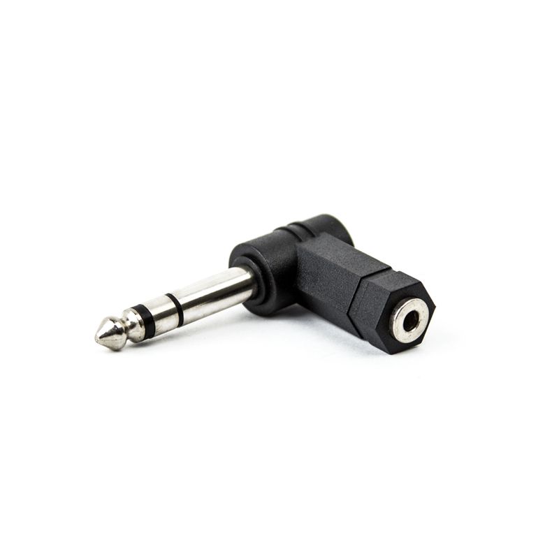 Plug Adaptador P2 para P10 90 graus  de lado