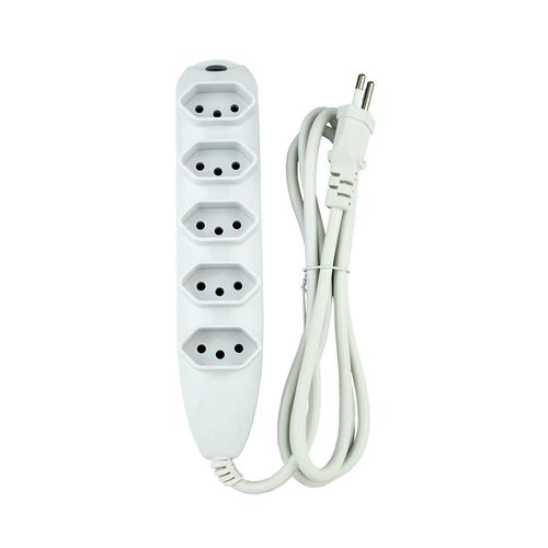 Extensão Cabo Elétrico 5 tomadas 2P+T