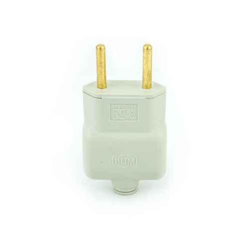 Plug Macho Tomada Elétrica Reto 10A Novo Padrão