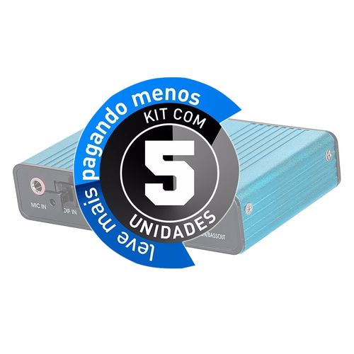 KIT COM 5 PLACA DE SOM EXTERNA USB - 5.1 - 6CH - ÓPTICO