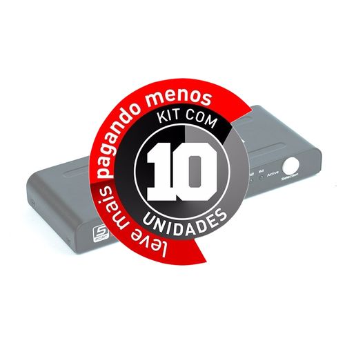 KIT COM 10 SWITICH HDMI 5X1 3D FULL HD C/ CONTROLE REMOTO