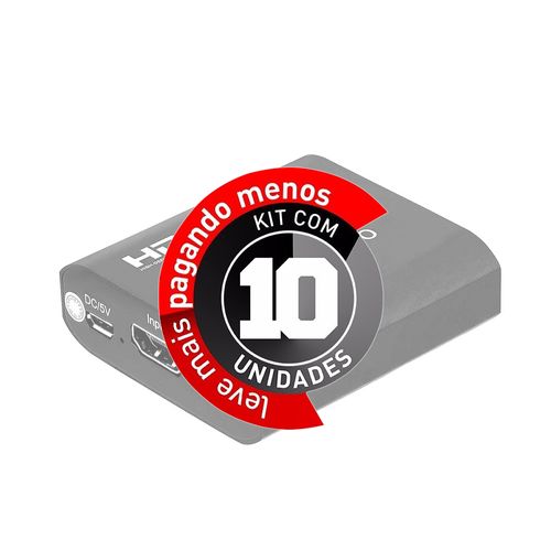 Kit com 10 Placa de Captura de Vídeo e Áudio HDMI USB 4K