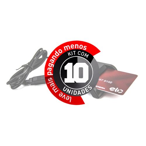 Kit com 10 Leitor de Cartão Inteligente, Certificado Digital