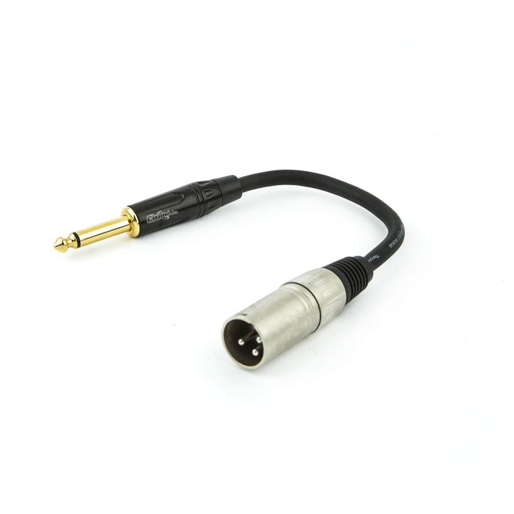 Cabo Adaptador Xlr Macho Para P10 Profissional Cirilo Cabos 