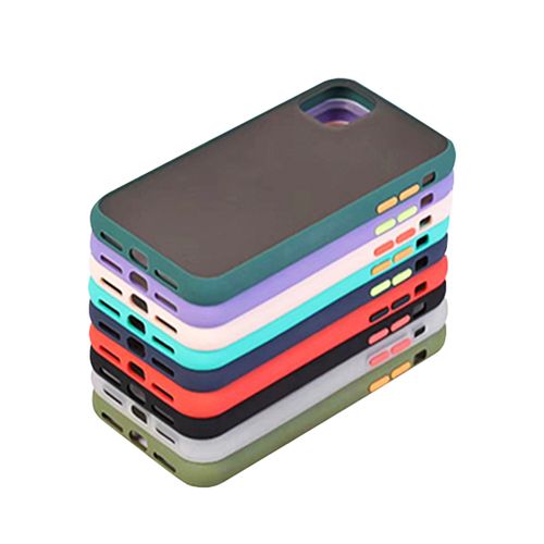 Capa IPhone XS Max Acrílico Fosco + Botões e Laterais Coloridos