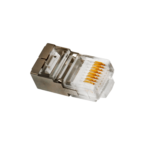 Conector RJ45 Blindado Cat6 8 Vias