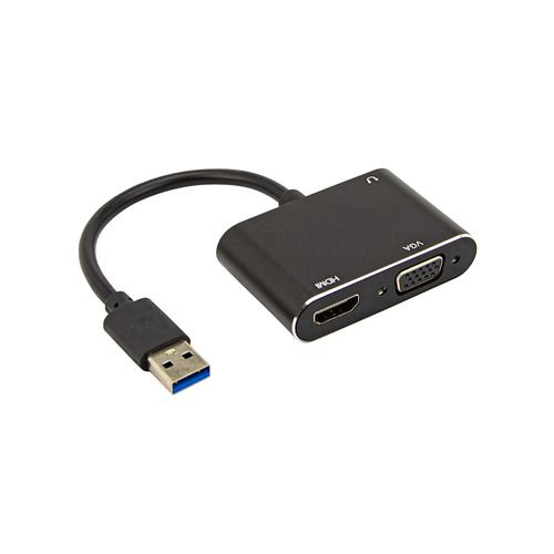 Adaptador USB 3.0 para HDMI e VGA