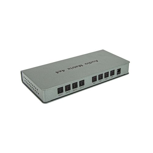 Matrix Ótico 4x4 Distribuidor Toslink Àudio Digital