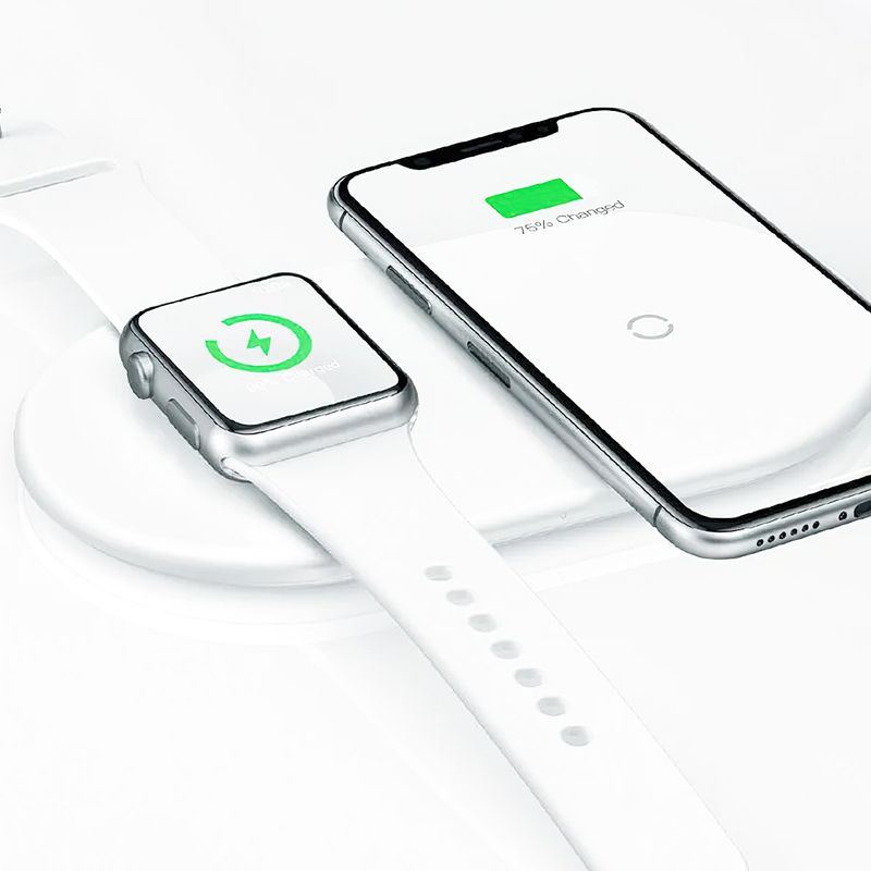 Carregador Sem Fio 2n1 para Apple Watch e Smartphones - Cirilo Cabos
