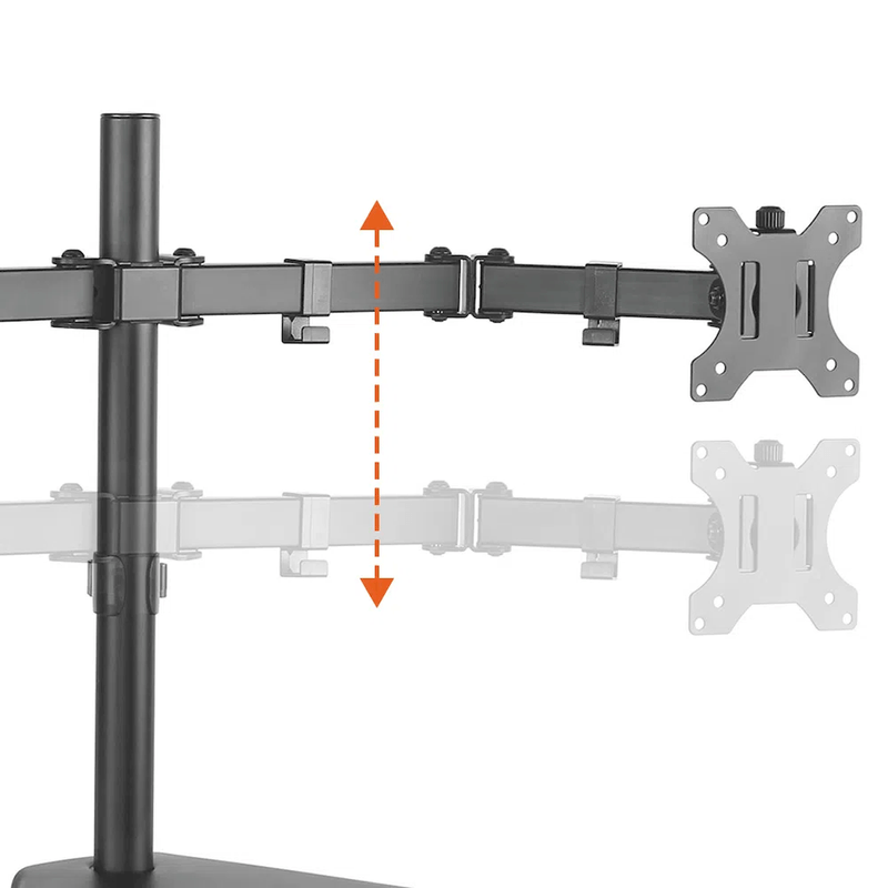 Suporte-Articulado-de-Mesa-com-Regulagem-de-Altura-para-2-Monitores-de-17”-a-32”-T1224N-011200x1200