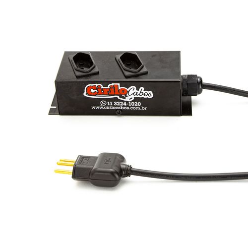Extensão com 2 Tomadas Cabo PP 3x2,50 mm²