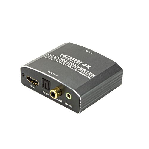 Repetidor HDMI com Extrator de Áudio, RCA, SPDIF - Video Converter