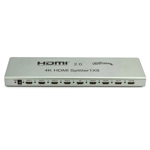 Kit 5 com Splitter 2.0 HDMI 1x8 4k