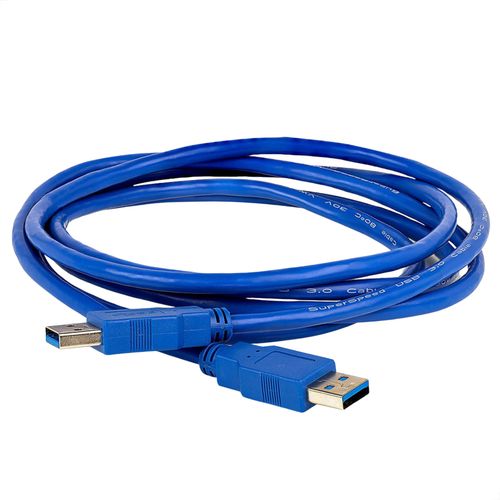 Kit com 5 Cabos USB 3.0 A Macho + USB 3.0 A Macho - 1 metro
