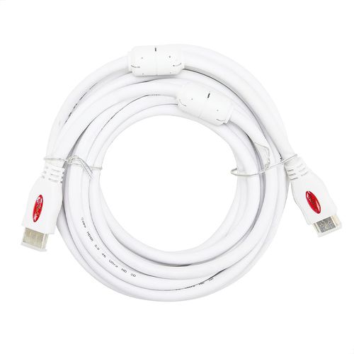 Kit com 10 Cabo HDMI 2.0 4K Ultra HD 3D Branco - 15 metros