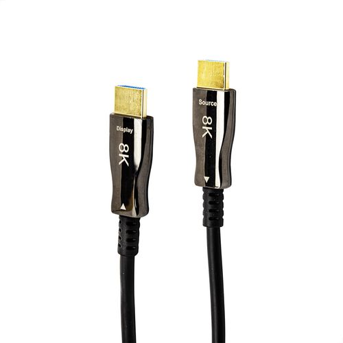 Kit com 5 Cabo HDMI 2.1 8K Fibra Óptica 90 Metros