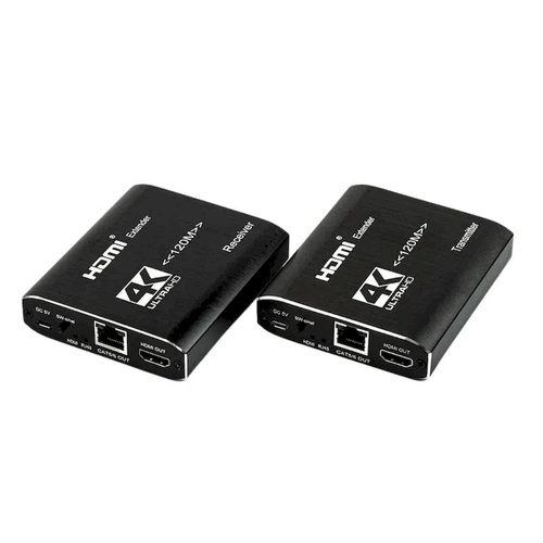Kit com 5 Estender HDMI 120 metros 4K via Cabo de Rede