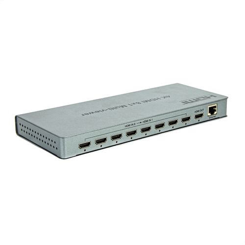 Kit com 5 Switch Multi-Viewer HDMI 8x1 Quad Inteligente 4K