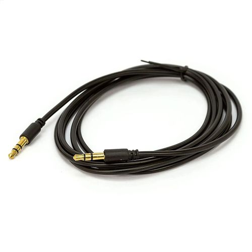 Kit com 5 Cabos P2 x P2 Auxiliar Estéreo 30cm