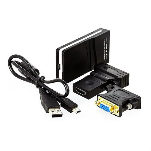 Kit com 5 Adaptadores USB 2.0 UGA Multi-Display