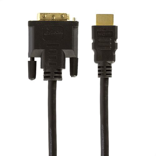 Kit com 5 Cabos DVI para HDMI, 3 metros - Cirilo Cabos