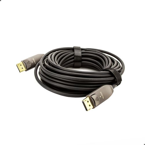 Kit com 10 Cabo Displayport 1.4 Fibra Óptica 8k60hz De 15 Metros