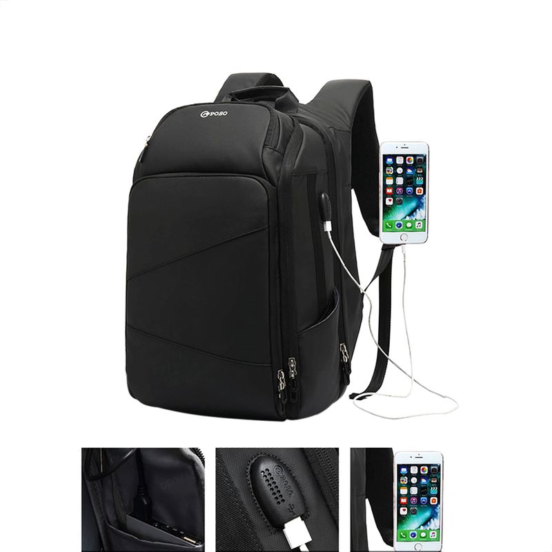 Mochila-para-Notebook-Impermeavel-com-Porta-de-Carregamento-USB-2.0---17.3-Polegadas
