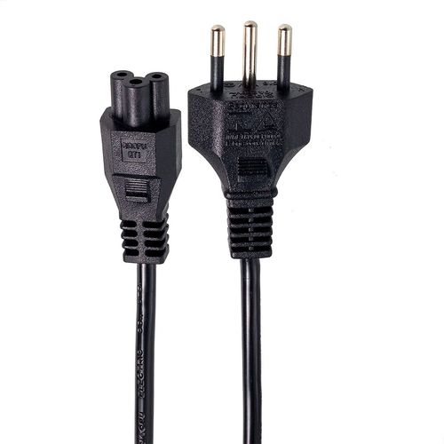 Kit com 10 Cabos de Força Novo Padrão - Notebook 1.5m