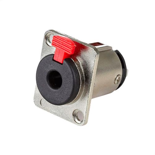 Kit com 5 Conector Jack Painel P10 Fêmea Estéreo