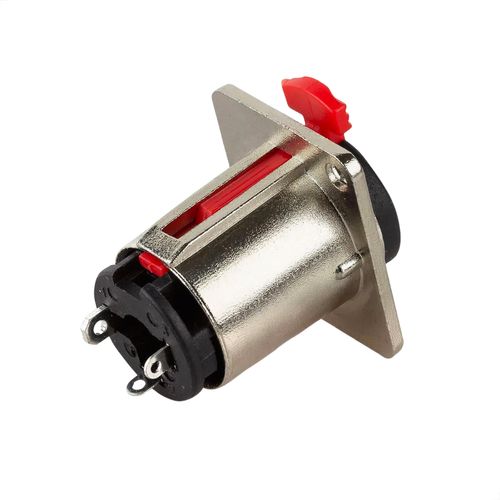 Kit com 5 Conector Jack Painel P10 Fêmea Estéreo