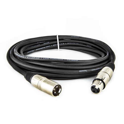 Cabo XLR Macho x XLR Fêmea Balanceado Profissional