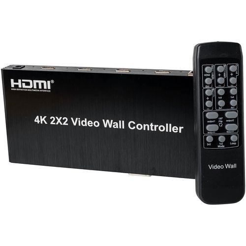 Vídeo Wall 4K 30Hz 2x2 com HDMI e DVI