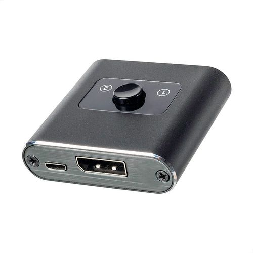 kit com 5 Switch Splitter Displayport  2.0 4k 60hz 2x1 1x2 Hub Bi-direcional