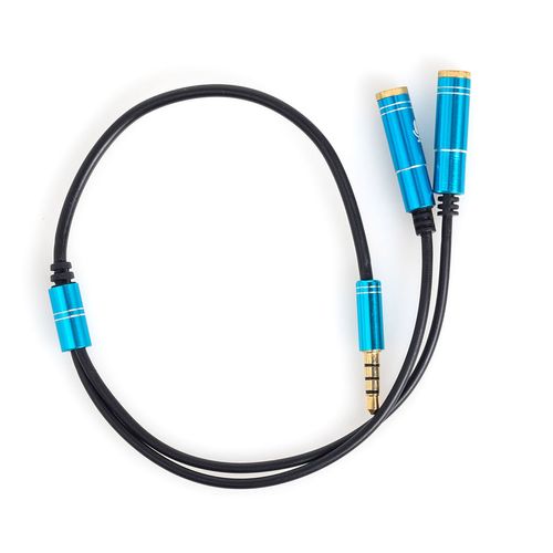 Cabo Adaptador P2 para Microfone e Fone de Ouvido