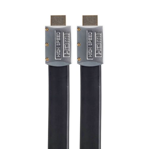 Kit com 5 Cabos HDMI 2.0 Flat Desmontável,19 Pinos, 4K, Ultra HD, 3D, 2m