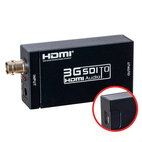 Kit com 5 Conversor SDI, BNC para HDMI - GEF-SH, AY30
