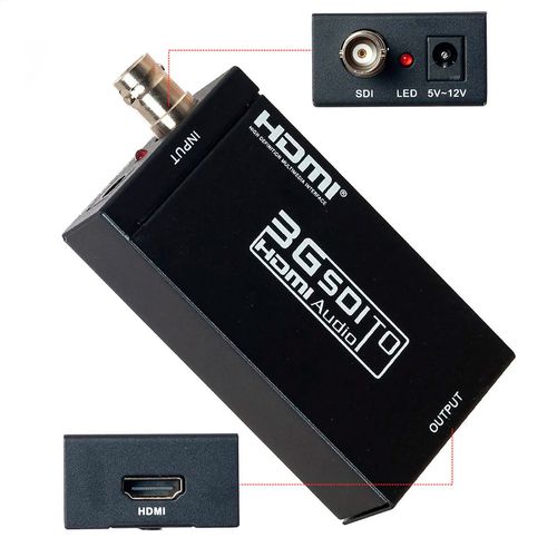 Kit com 5 Conversor SDI, BNC para HDMI - GEF-SH, AY30
