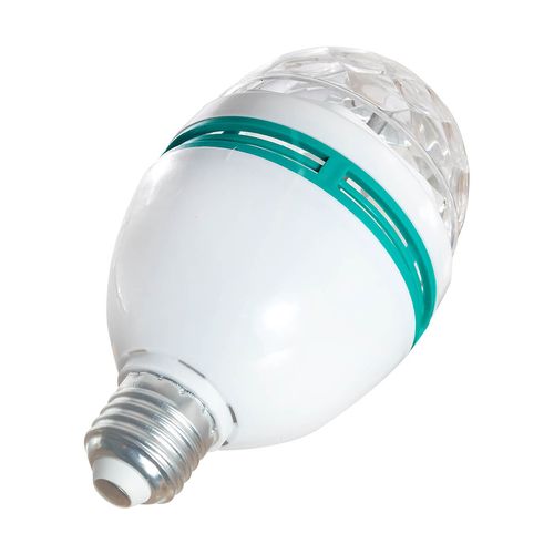 Lâmpada LED RGB E27 Globo Giratória de Festa Colorida