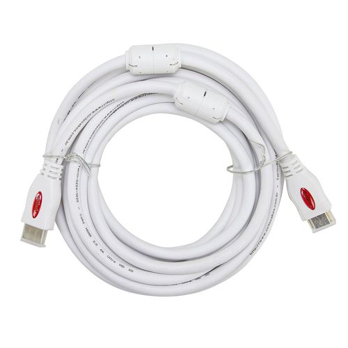 Cabo HDMI 2.0 4K Ultra HD 3D, Branco - 5 metros