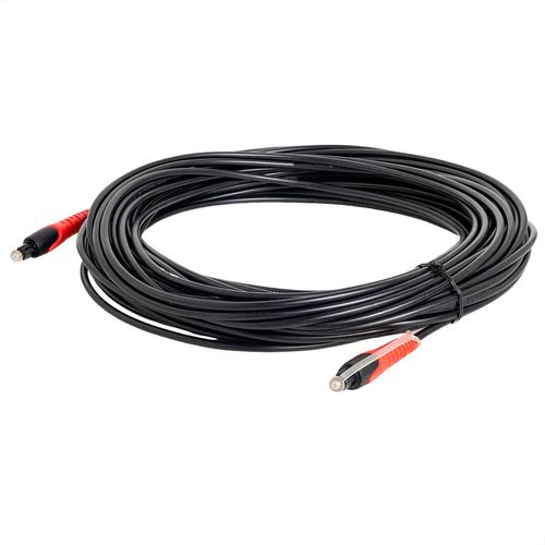 Kit com 5 Cabo de Áudio Óptico Digital Toslink 50 cm